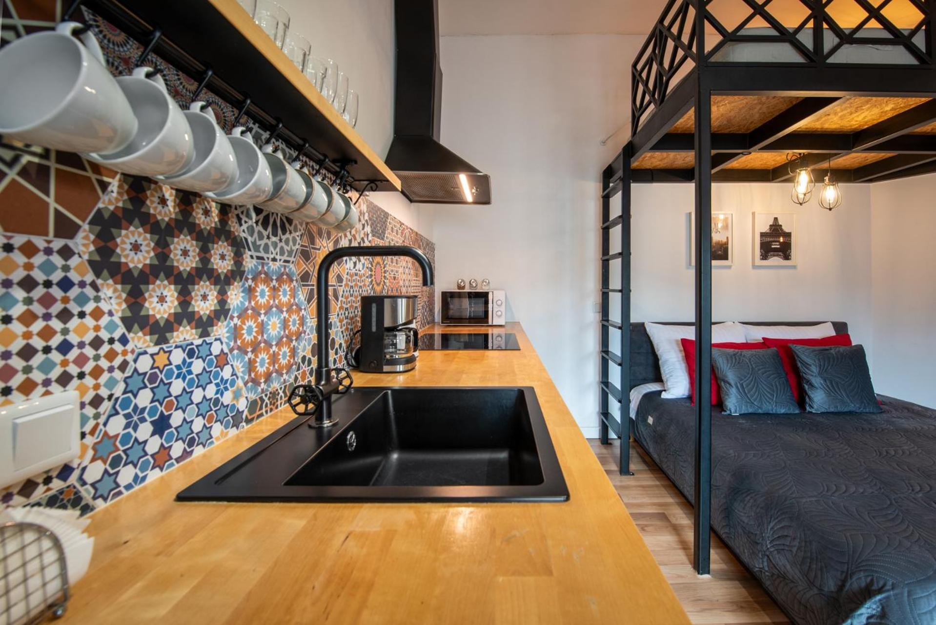 Modern Apartment Arizona Studio Old Town Dietla Balcony Cracovie Extérieur photo